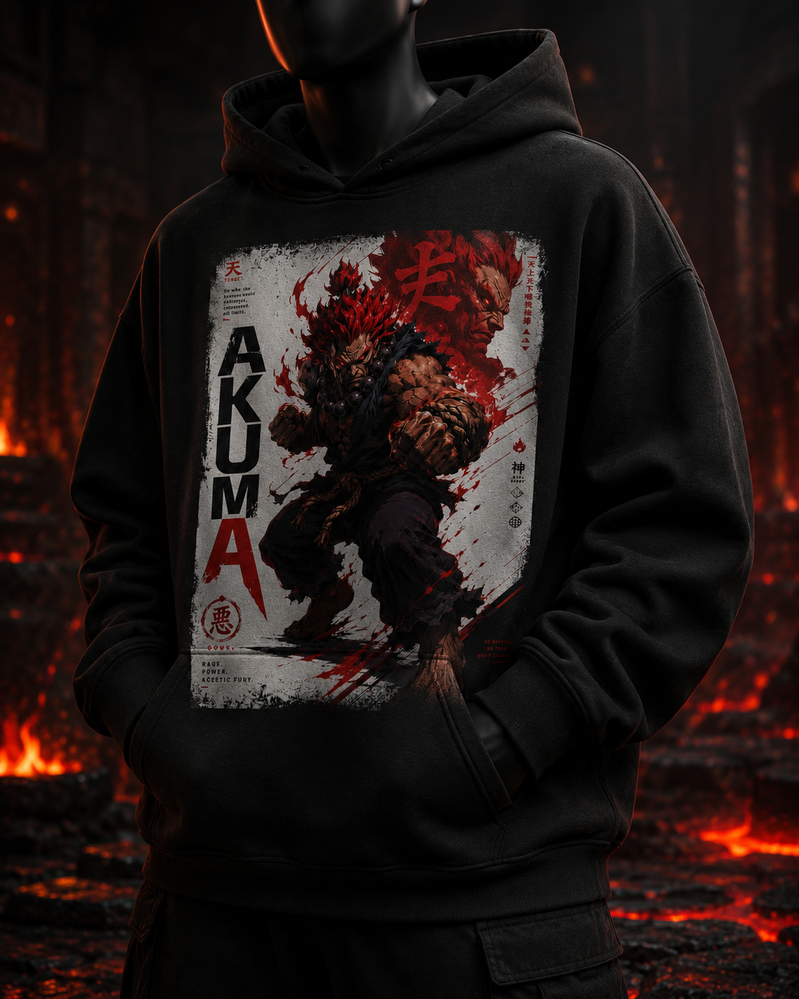 Akuma Street Fighter 03 Polera o Polerón
