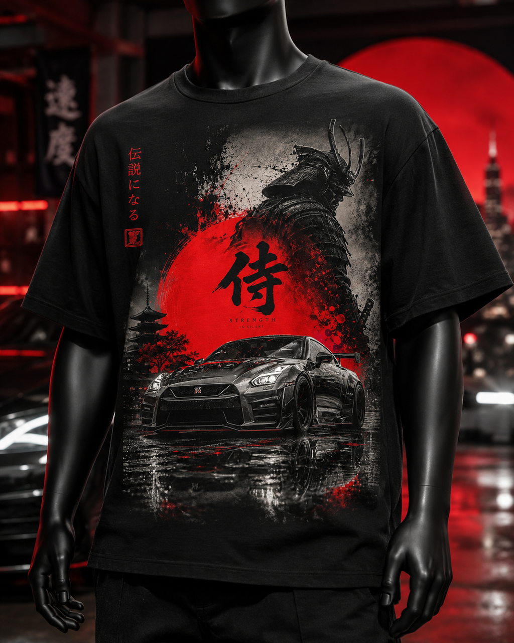 Auto Japones Sol Rojo 01 Polera o Polerón