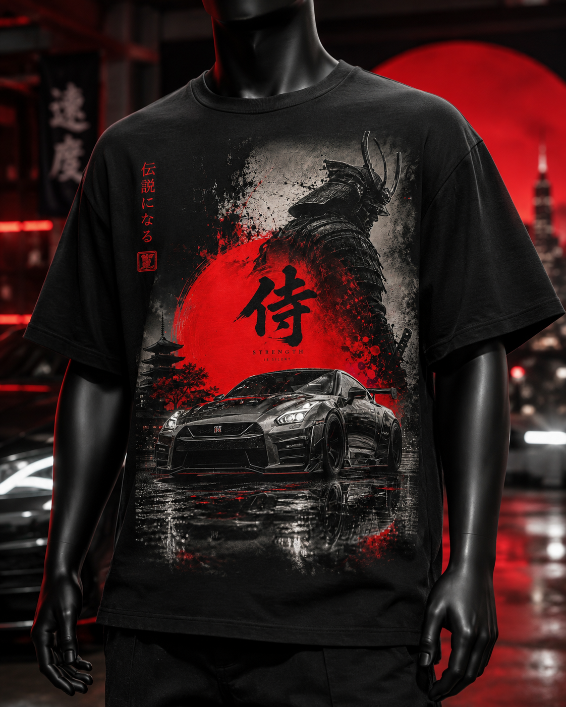 Auto Japones Sol Rojo 01 Polera o Polerón
