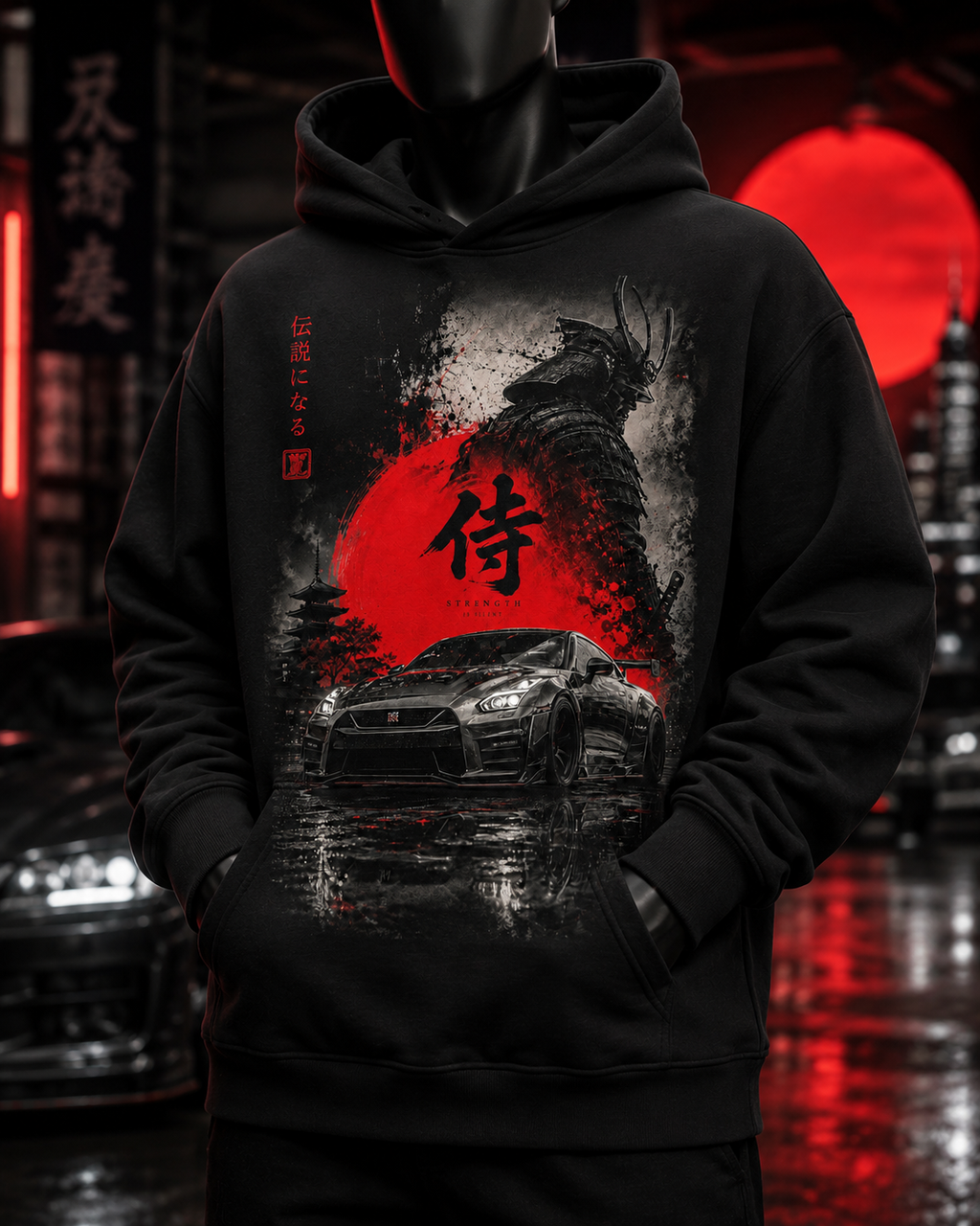 Auto Japones Sol Rojo 01 Polera o Polerón