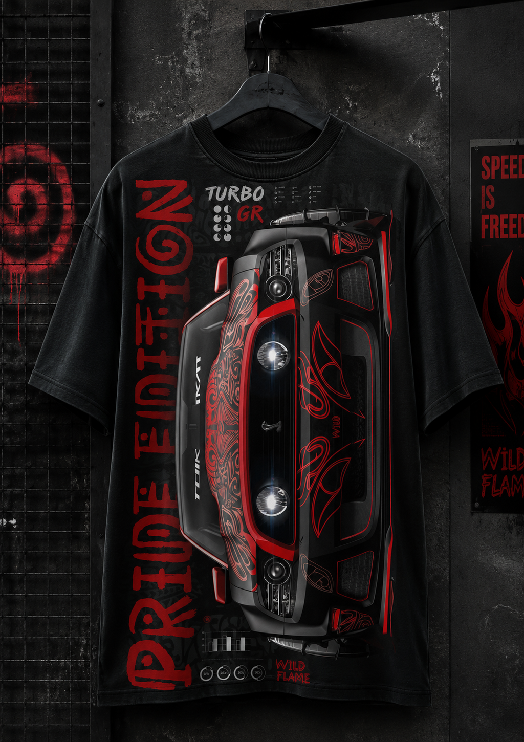 Auto Tuning Japones Rojo Polera o Polerón
