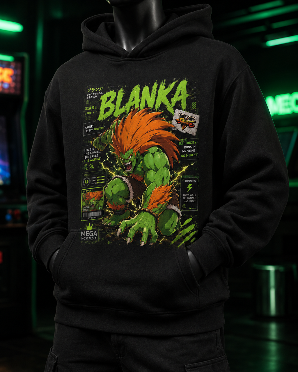 Blanka Street Fighter 01 Polera o Polerón