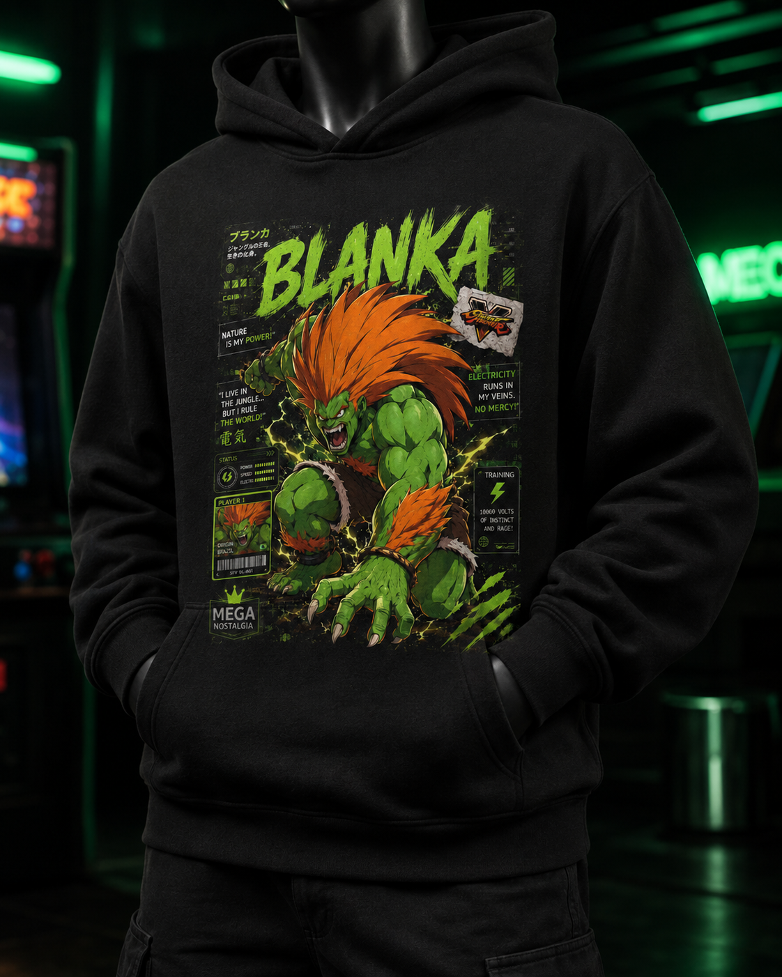Blanka Street Fighter 01 Polera o Polerón
