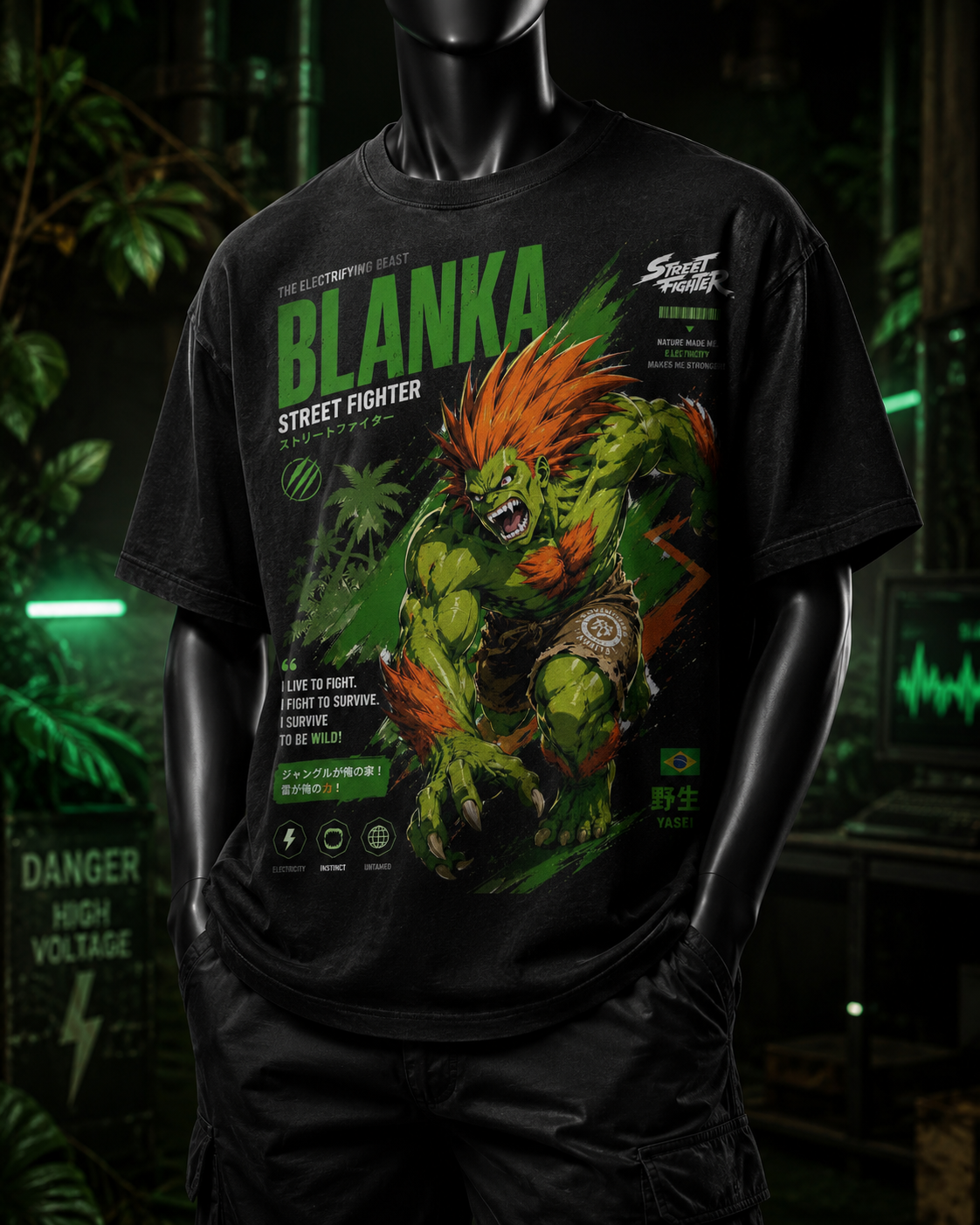 Blanka Street Fighter 04 Polera o Polerón