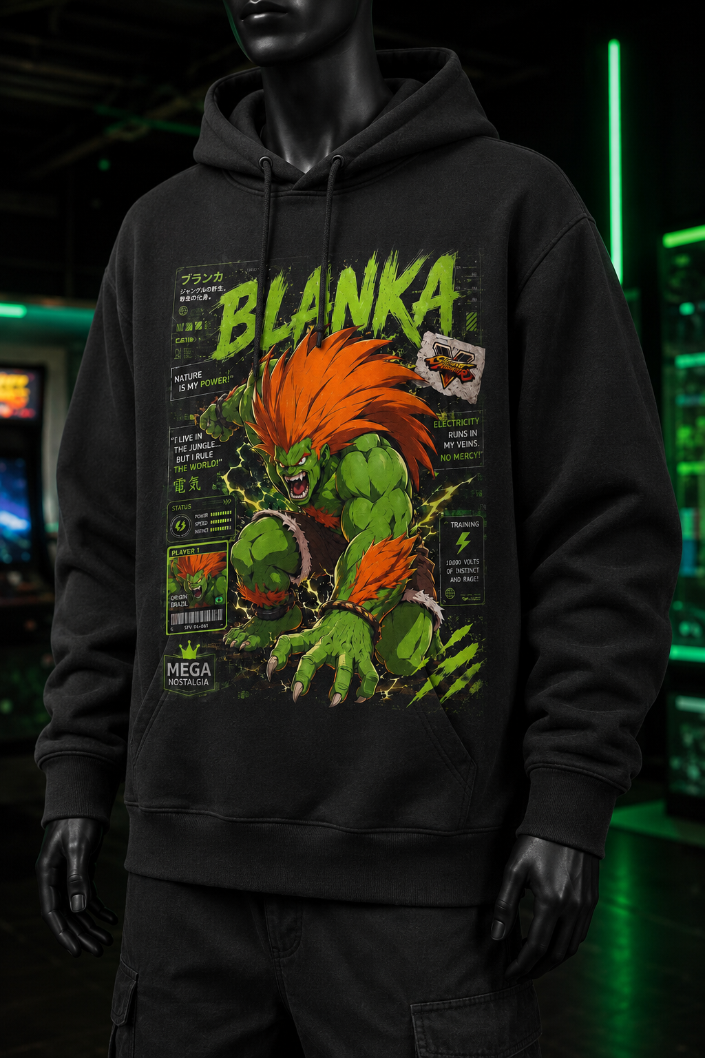 Blanka Street Fighter Polera o Polerón
