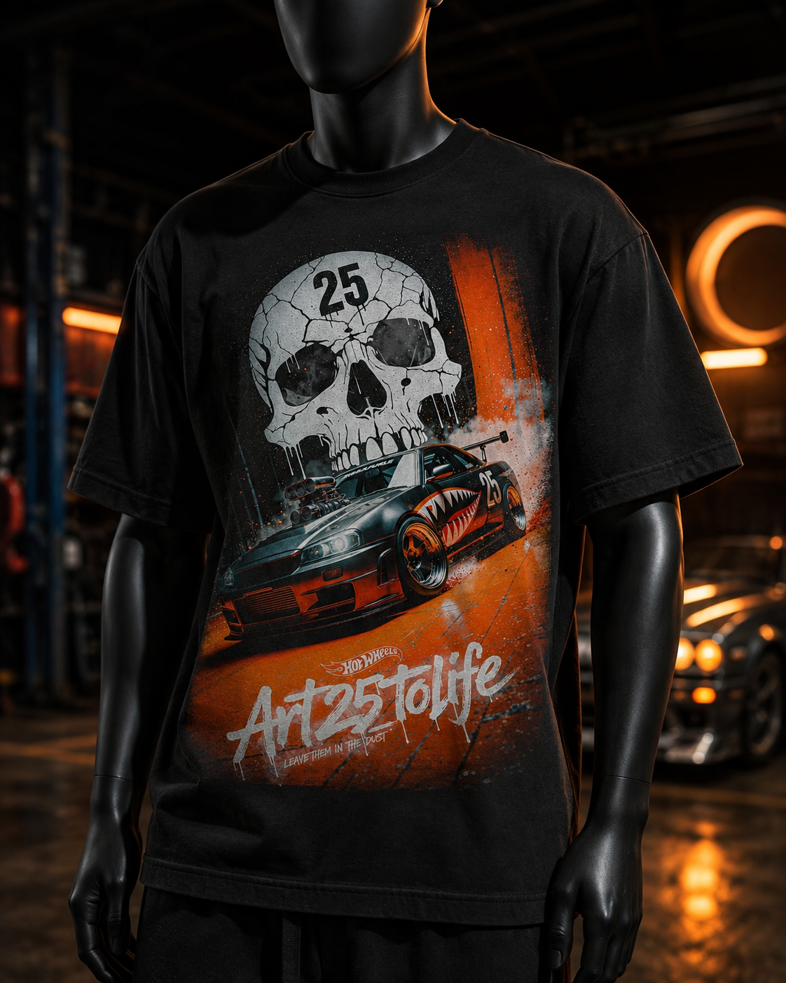 Calavera Auto Art25tolife - Polera