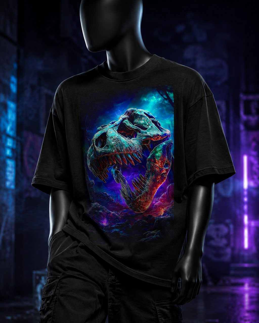 Calavera Neon Multicolor - Polera