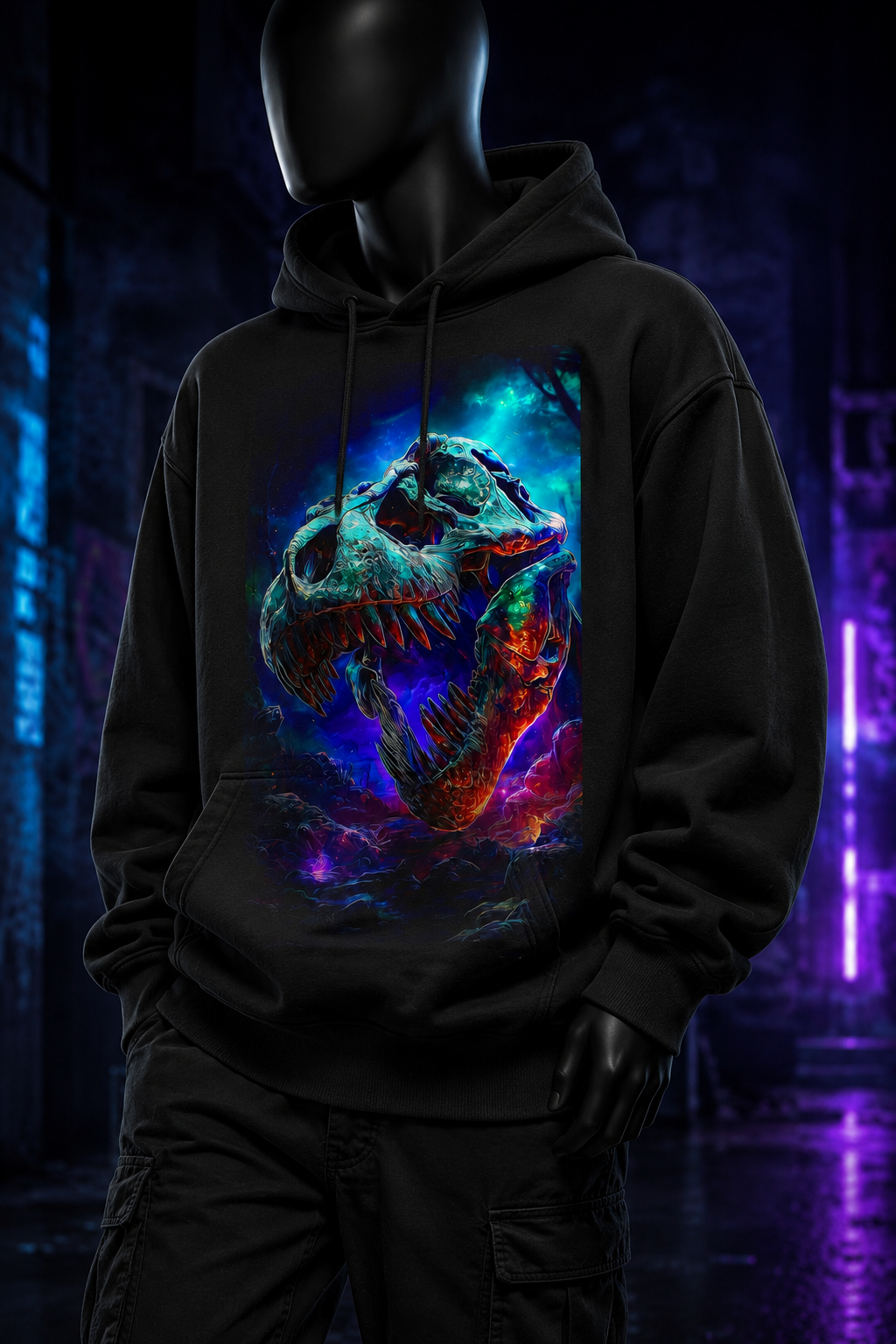 Calavera Neon Multicolor - Polerón