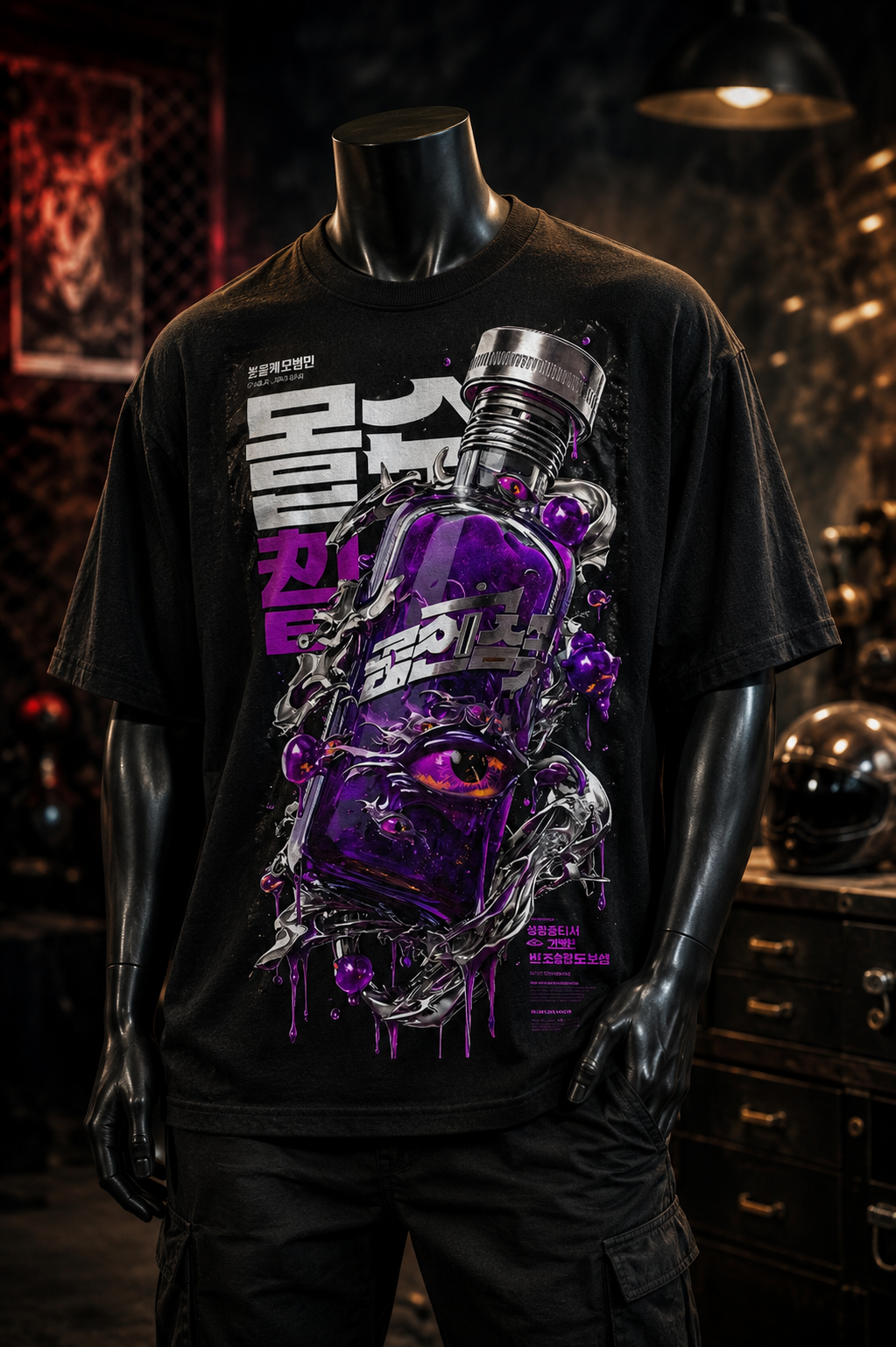 Calavera Urbana Morada 05 - Polera