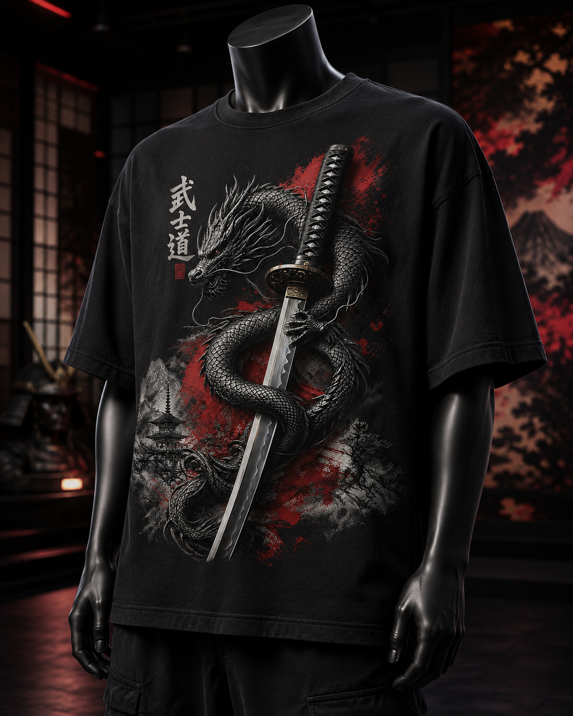 Dragon Katana - Polera