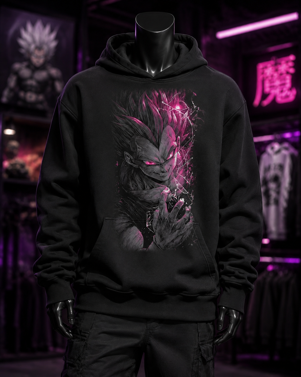 Goku Black Rosa 01 - Polerón
