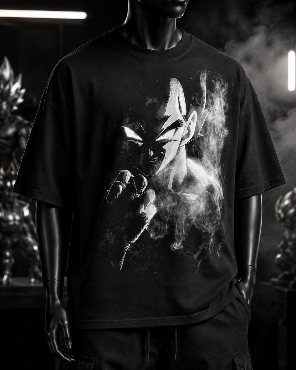 Goku Blanco Negro - Polera