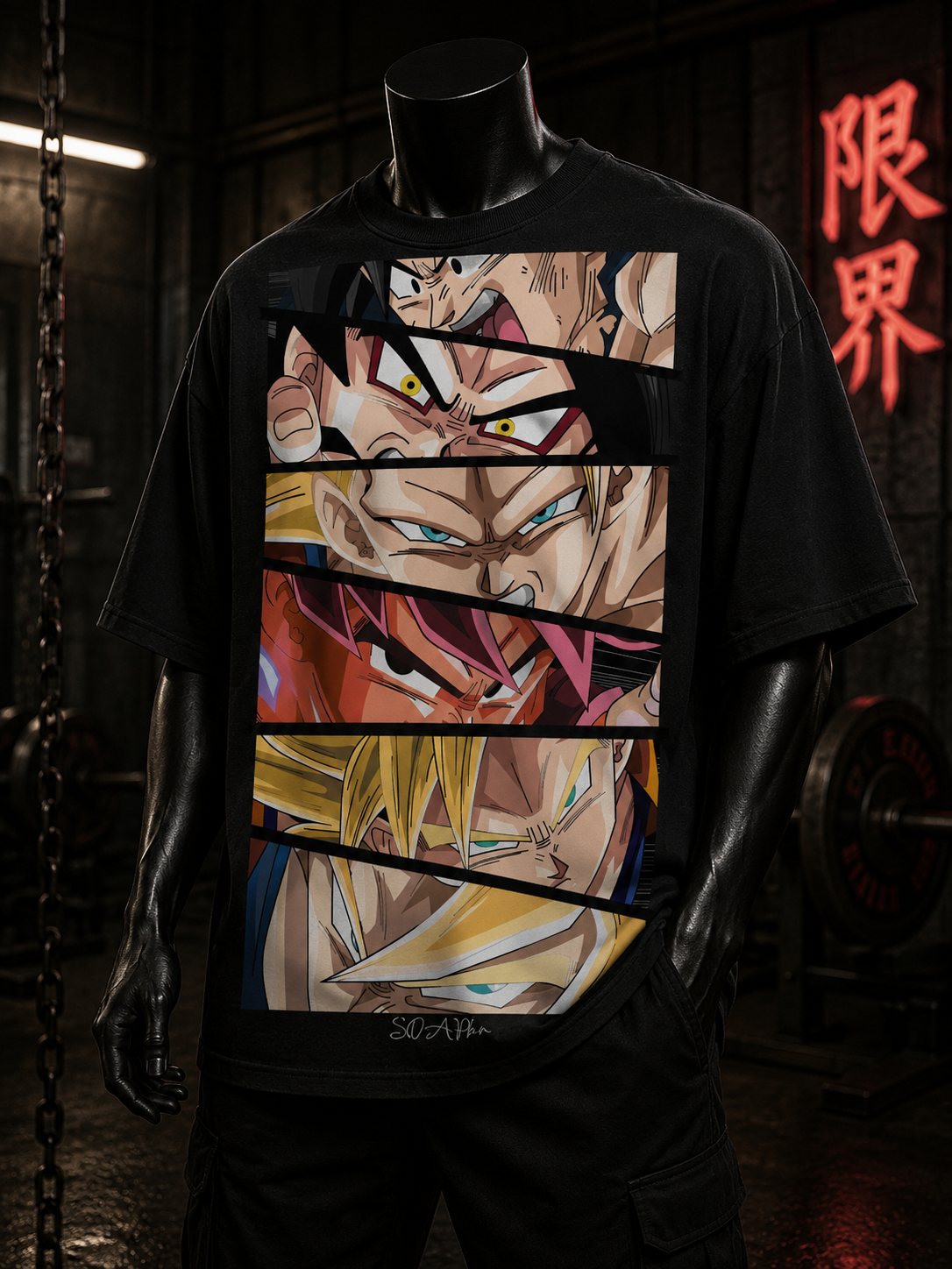 Goku Collage Anime 01 - Polera