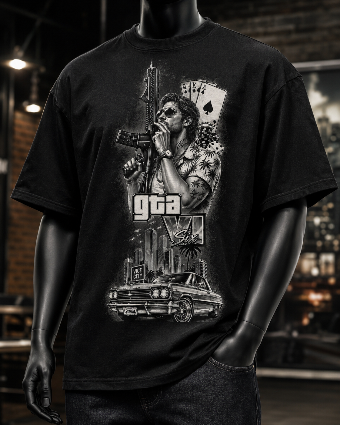 GTA Mujer Auto Clasico - Polera